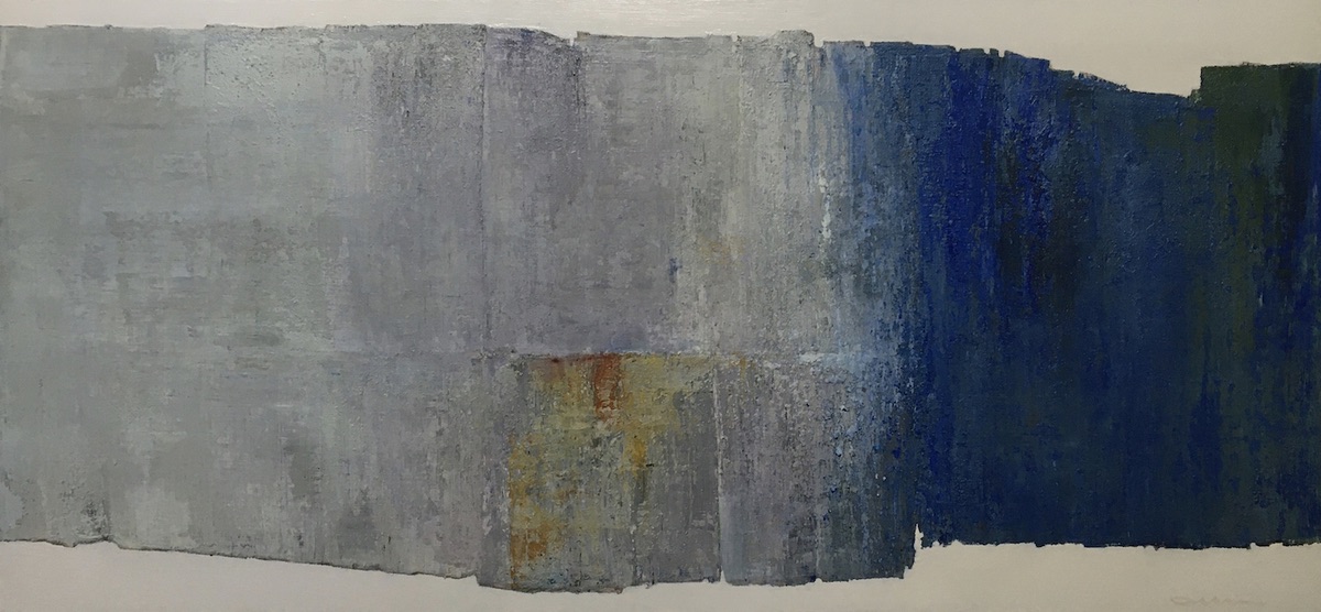 “Bemalet træ (II)”. Acrylic on canvas. 70 x 150 cm.