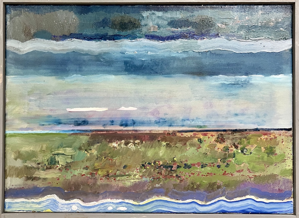 “Uden titel”. Maleri på lærred / Paint on canvas. 40 x 55 cm. (1814)
