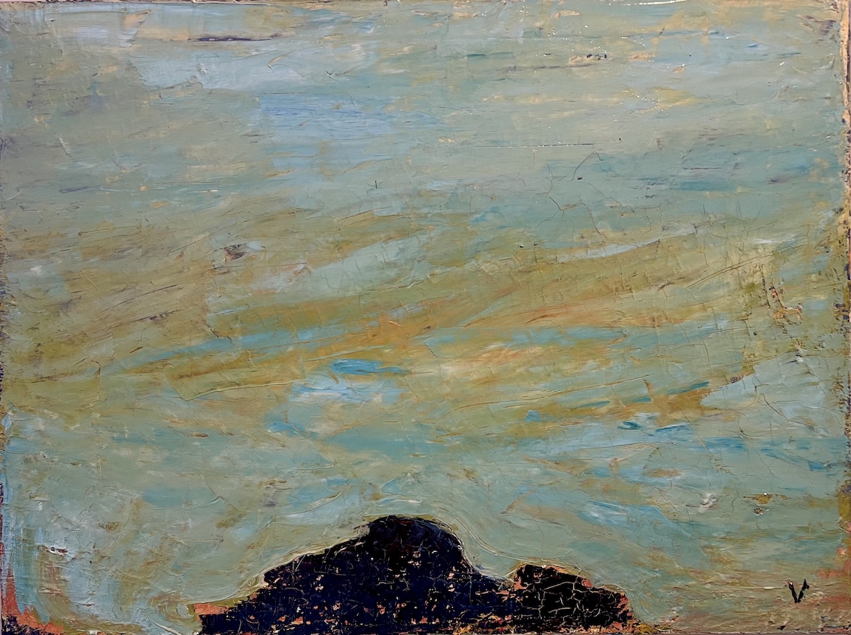 “Ocean”. Maleri på lærred / Paint on canvas. 60 x 80 cm.