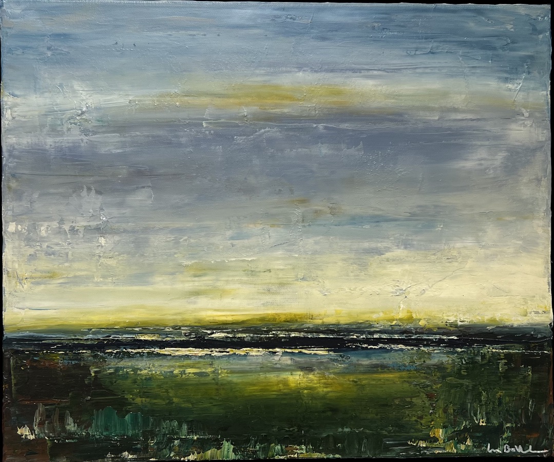 20 Lars Bollerslev. “Før regnen”. Maleri på lærred / Paint on canvas. 50 x 60 cm.