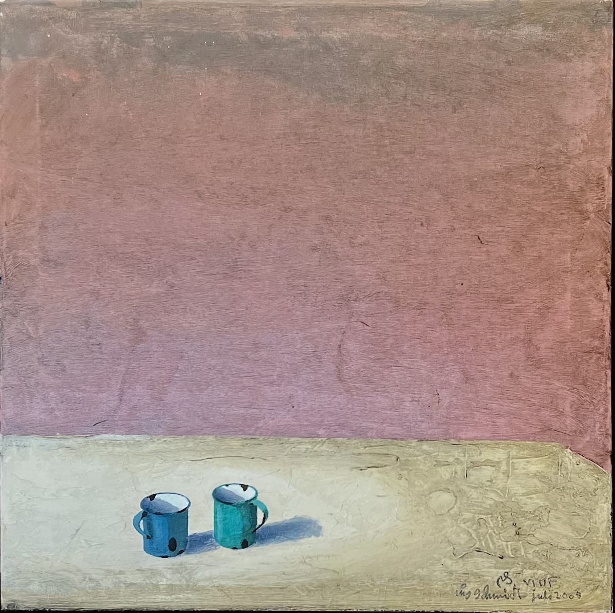 “Duo”. Acryl, Alkyd. 60 X 60 Cm