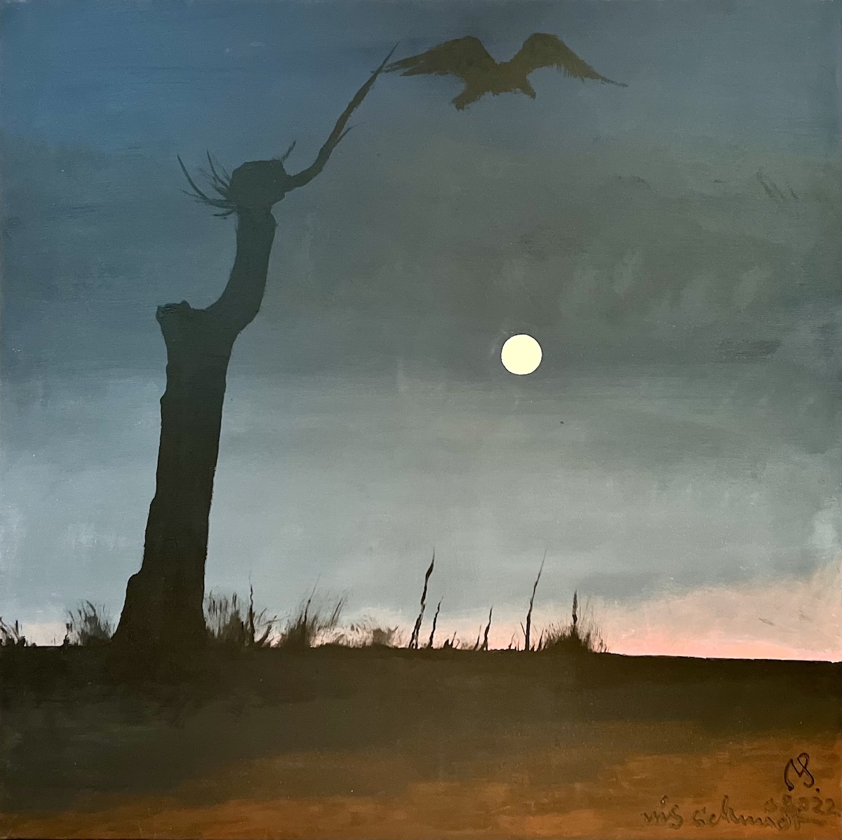 “Nocturne II”. Acryl. 80 X 80 Cm