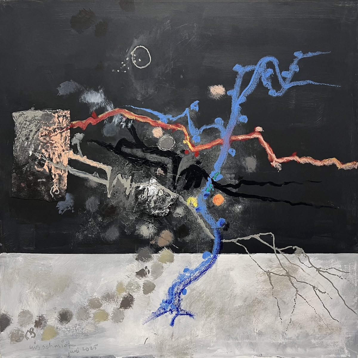 “Nye tider” 4/27. Maleri på lærred. 80 x 80 cm. IMG 9599