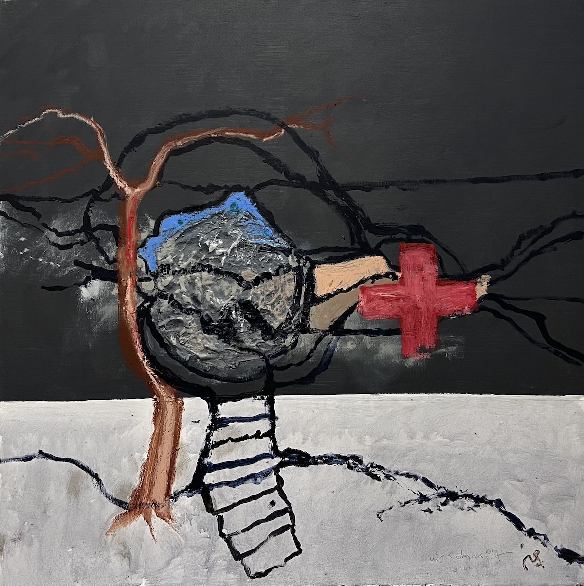 “Nye tider” 25/27. Maleri på lærred. 80 x 80 cm. IMG 9668