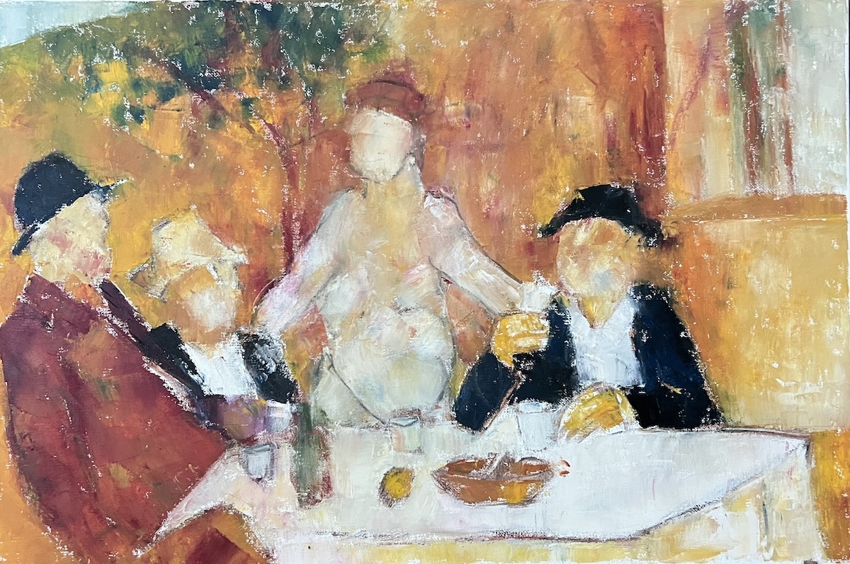 “Hyldest til Skagen”. Maleri på lærred / Paint on canvas. 40 x 60 cm.