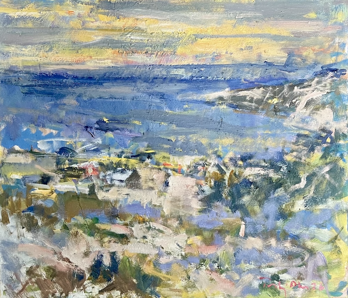 “Sneslud”. Maleri på lærred / Paint on canvas. 60 x 70 cm.
