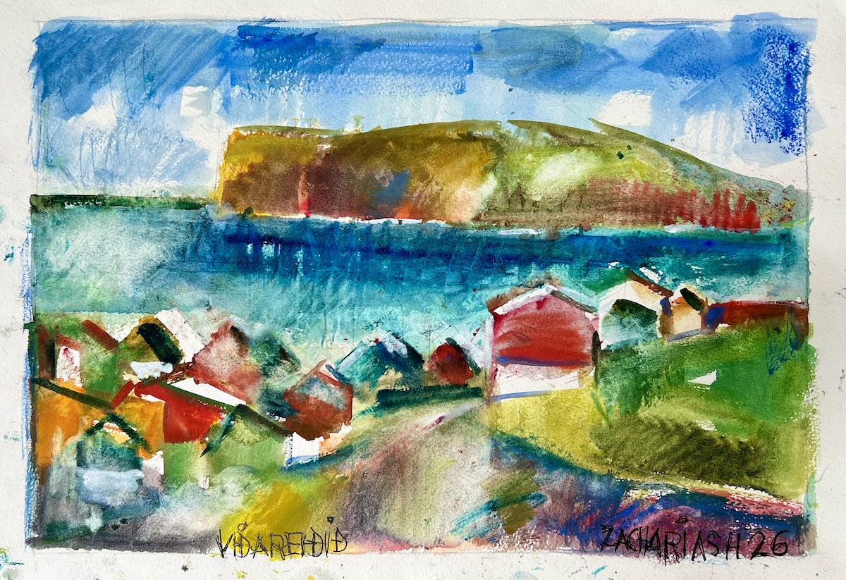 “Viðareiði”. Akvarel / Watercolour. 30 x 40 cm