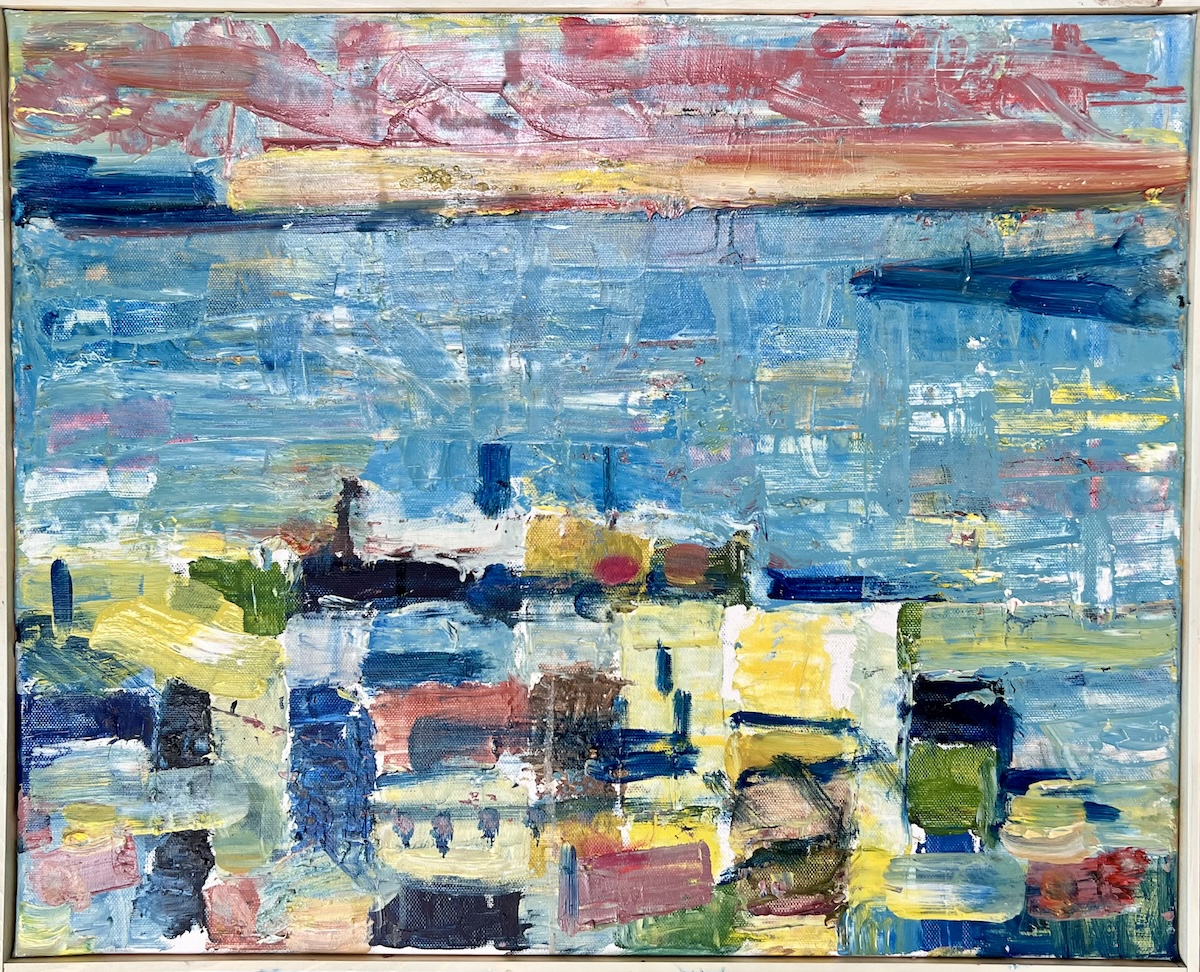 “Tórshavn”. Maleri på lærred / Paint on canvas. 40 x 50 cm