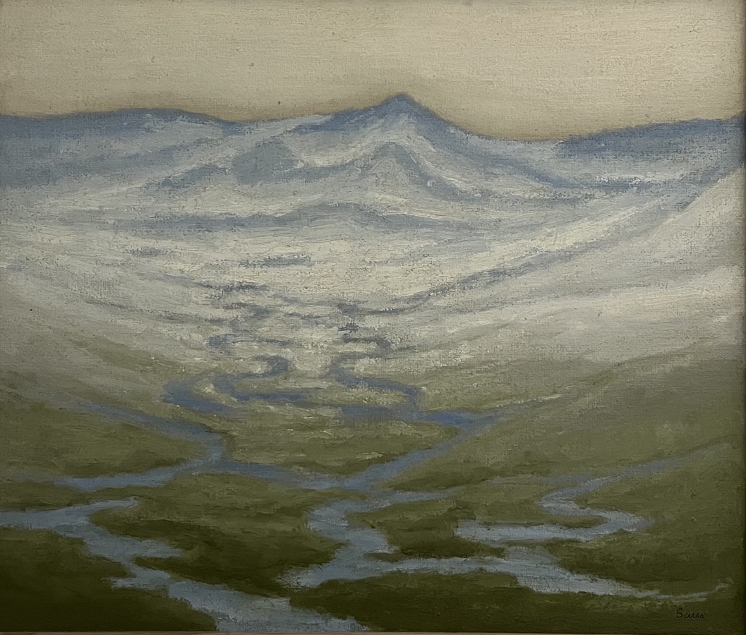 “Hardangervidda”. Olie på lærred / Paint on canvas. 60 x 70 cm.