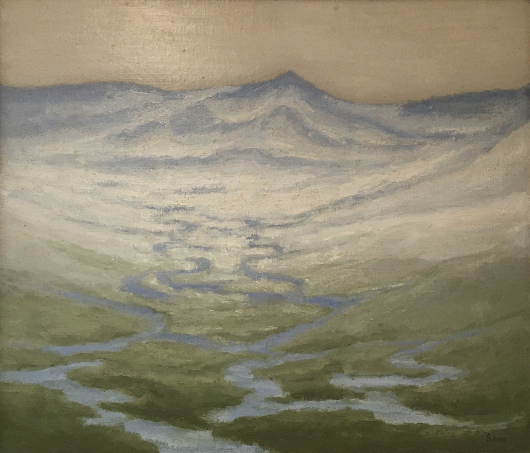 “Hardangervidda, Norge”. Olie på lærred. 60 x 70 cm.