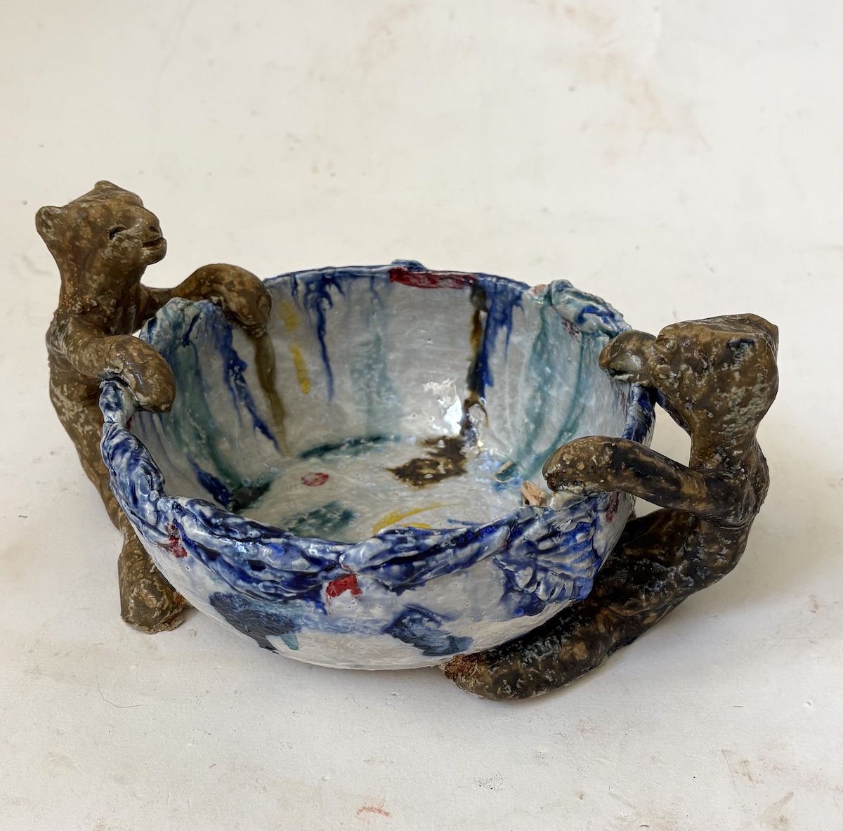 “Skål”. Stentøj / Stoneware. 12 x 26 x 18 cm.